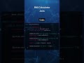How to Create a BMI Calculator in Java #coding #gaming #code #coder #java #tutorial #developer