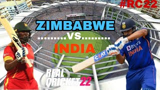 India Vs Zimbabwe Highlights Real Cricket  22 | Ind Vs Zim 1st  ODI Highlights 2022 Rc22 Gameplay