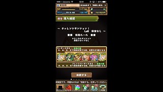 【パズドラ】第3回(1129~1207)チャレンジダンジョン！ Lv8　麒麟パ