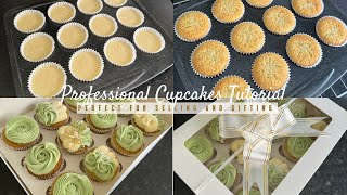 HOW TO MAKE PROFESSIONAL CUPCAKES FROM SCRATCH FOR SELLING AND GIFTING | BAKING BUSINESS