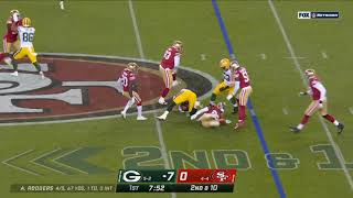 49ers Body Slam Tackle | Packers vs. 49ers | NFL