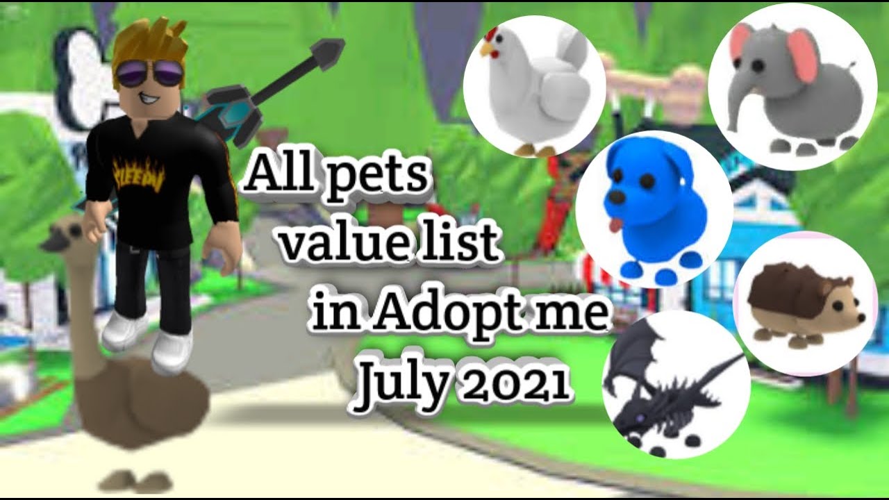 All Pets Value List In Adopt Me (2021) - YouTube