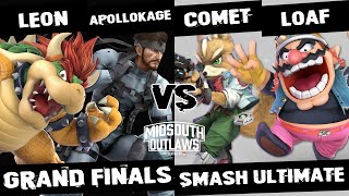 Midsouth Outlaws | LeoN \u0026 ApolloKage vs comet \u0026 loaf | SSBU Doubles Grand Finals