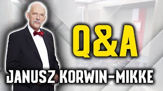 Q\u0026A Janusz Korwin-Mikke | Sesja pytań i odpowiedzi || Kanał Polityczny