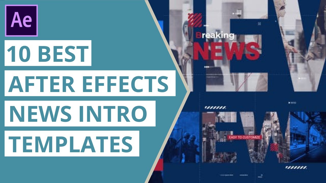 10 Best After Effects News Intro Templates - YouTube