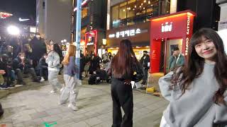 [STREET ARTIST] LADY B. HONGDAE BUSKING. 230208.