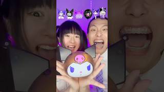 Purple Emoji Food Challenge ASMR 🥵Kuromi #asmr #mukbang #funny #sanrio