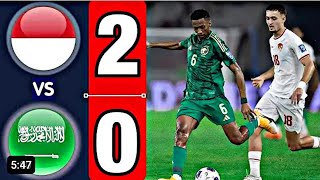 ملخص مباراة السعودية وإندونيسيا 2-0 | أداء رائع وأهداف حاسمة