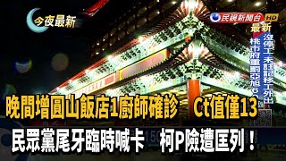 晚間新增圓山飯店1廚師確診 Ct值13病毒量高－民視新聞