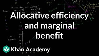 Allocative efficiency and marginal benefit | Microeconomics | Khan Academy