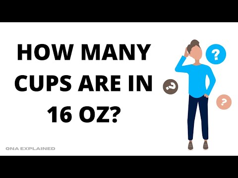 How much is 16 oz of water in cups?
