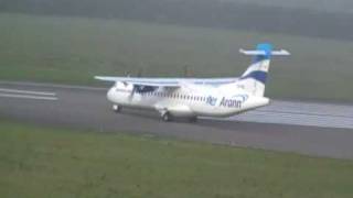 Aer Arann ATR72 Taxing to and taking off RWY 17 at Cork (EICK) © Richard C