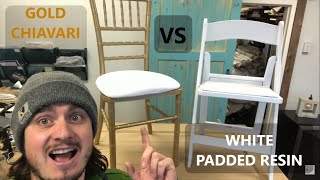 Padded Resin vs Gold Chiavari - If I had to Choose for my Event Rental Business