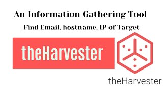 theHarvester – An information gathering tool  Passive Reconnaissance in Kali Linux