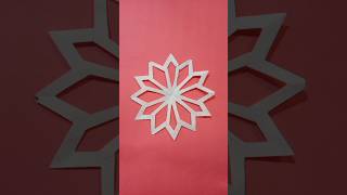 Easy paper snowflake #shorts #subscribe #snowflakes #diy #papersnowflakes #paper #viralshort #video