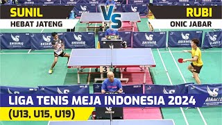 Full Match!! SUNIL Hebat Jateng vs RUBI Onic Jabar || Liga Tenis Meja Indonesia 2024