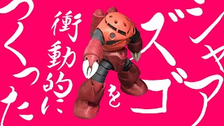 ガンプラ【ランナーと仮組み】HG シャア専用ズゴック（1）シンプルで私好み