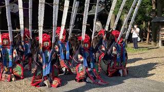 金津流丹内鹿躍 鳥谷崎神社例大祭奉納　R4年9月11日