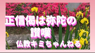 仏教の教え　親鸞聖人のお言葉　正信偈の全体のまとめ　冒頭の二行から話をします。