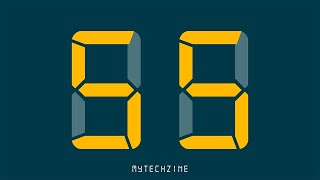 55 Second Digital Countdown Timer
