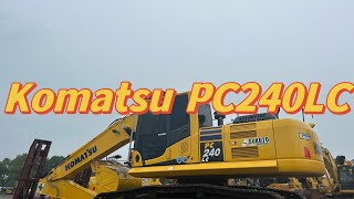 Used excavator Komatsu PC240LC has been packed.It’s waiting to ship to Shanghai port.