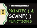 What is Printf( ) and Scanf( ) Functions | Input / Output Instructions | C Language | C Tutorial |