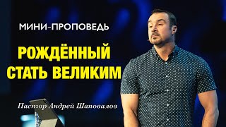 МИНИ-ПРОПОВЕДЬ «Рождённый стать великим» Пастор Андрей Шаповалов