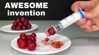 AWESOME IDEA - How to Make a Cherry Pitting Machine - How to remove cherry pits - Easy to Build