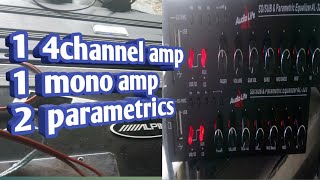 #tutorial #pepengkilabot Paano mag install ng 1mono amp 1 4channel amp at 2 parametrics