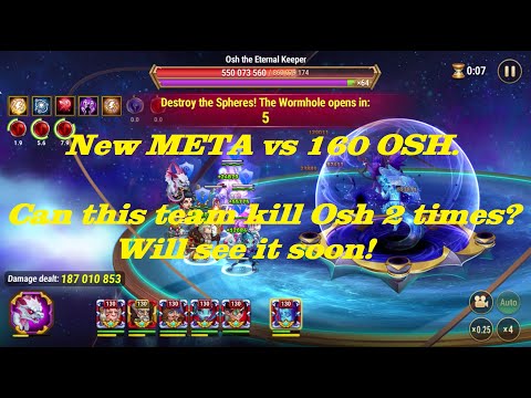 New Asgard Meta for 160 Osh. Top team for damage from Deda. It will kill 160 Osh solo.