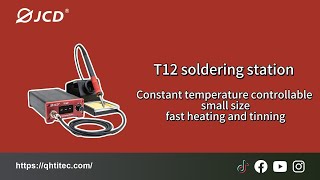 How powerful is the JCD T12 smart soldering station?