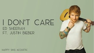 Ed Sheeran ft. Justin Bieber - I Don't Care (Piano Acoustic Karaoke)