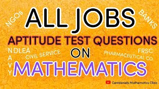 Aptitude Test Solution (on Mathematics)