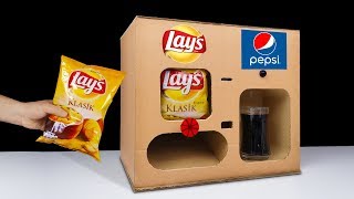 DIY How to Make LAY'S Chips and Pepsi Vending Machine