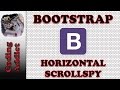 Bootstrap Tutorial for Beginners - Bootstrap Scrollspy (horizontal)