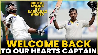 Brutal Knock By Sarfaraz Ahmed | Welcome Back To Our Hearts Captain Against England | PCB | MA2T