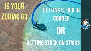 Zodiac G3 getting stuck in corner | stuck on stairs