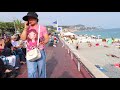 a walk around the beaches of nice france