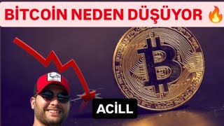 🔥BİTCOİN ACİLL NEDEN DÜŞÜYOR #bitcoin kriptoparalar ne zaman yükselecek #kriptopara