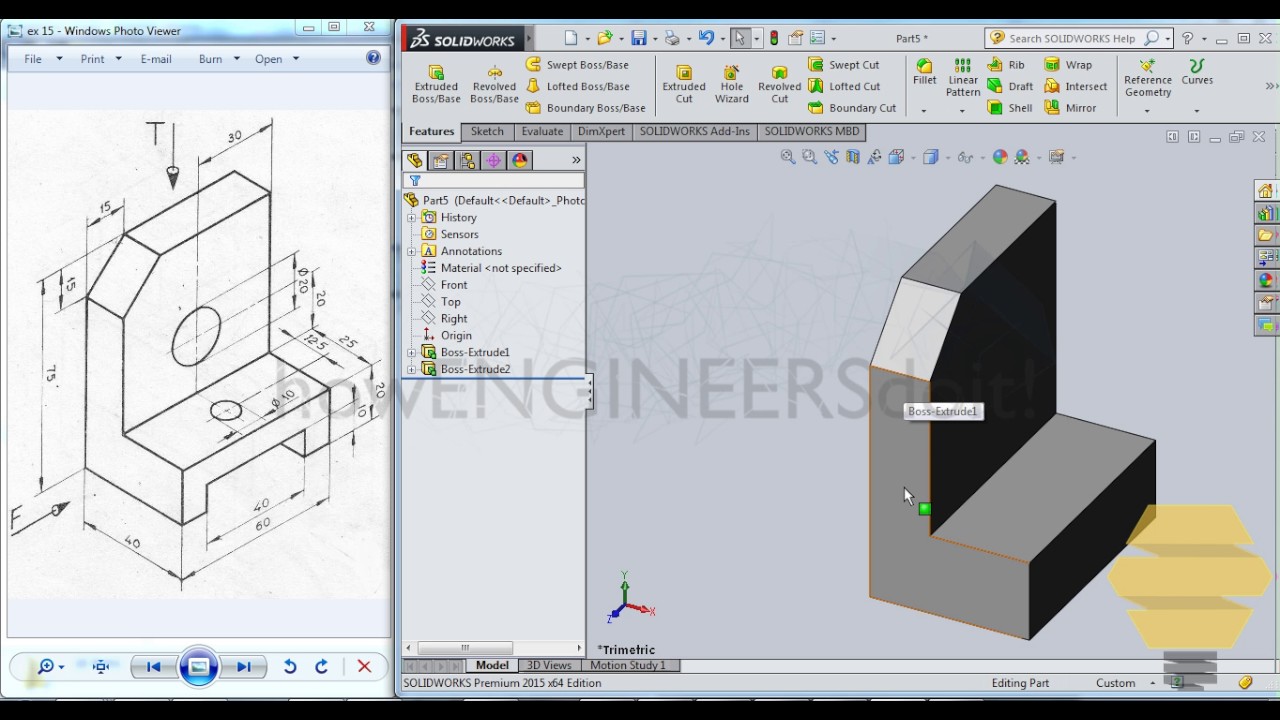 SolidWorks Beginners|Exercise 15|Practice Session - YouTube