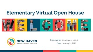 Elementary Virtual Open House 2026