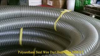 Polyurethane PU Stainless Steel Wire Duct Hose From Ecoosi Industrial Co., Ltd.