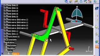 CATIA - Theo Jansen's mecha based system