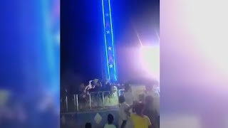 Carnival ride drops full speed into the ground