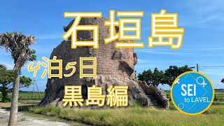 【2021石垣島・黒島編】島民が消え牛だけが残った島。レンタカーの借り方が独特過ぎる…やっぱりマリヤシェイクが１番うまい！