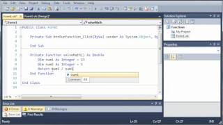 Visual Basic Tutorial - 43 - Functions