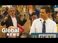 Pete Buttigieg responds to anti-gay heckler during Iowa rally