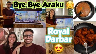 Dinner at Royal Darbar😍Bye Bye Araku🤗Paneer 65😊 Araku Trip😎 Travel Vlogs - New Vloggers😇