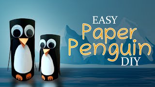 HOW TO MAKE PAPER PENGUIN | DIY |  Simple Paper Penguin Craft for Kids|Origami