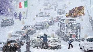 Chaos in Italy now! Everything froze - Historic hailstorm in Europe